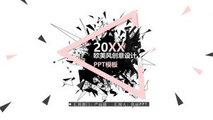 欧美风动感立体创意设计PPT模板-铁虎资源网