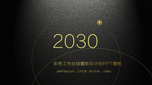 高端黑金总结汇报PPT模板-铁虎资源网