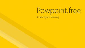 黄色醒目极简风格PPT模板-铁虎资源网