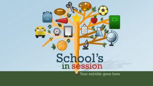 创意学校学生教育相关PPT模板-铁虎资源网