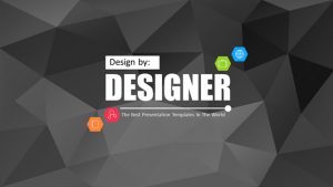 黑色低面背景通用PPT模板-铁虎资源网