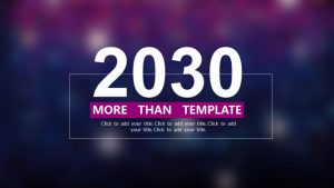 紫色光晕背景IOS风PPT模板-铁虎资源网