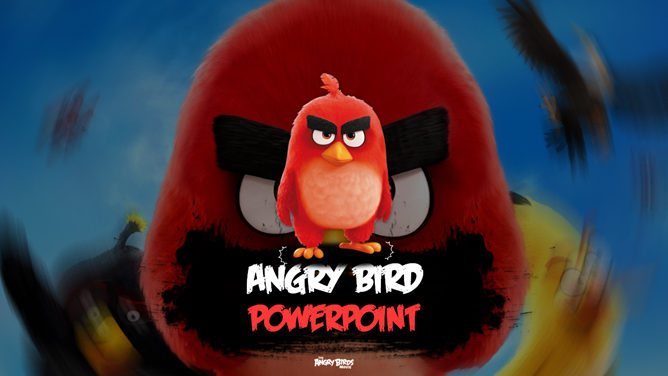 精美愤怒的小鸟主题PPT作品