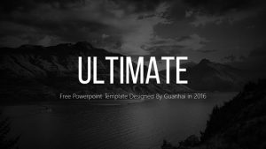 素雅黑灰时尚欧美风PPT模板-铁虎资源网