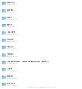 [资料] 考研考证各学科各专业思维导图汇总（超全）-铁虎资源网