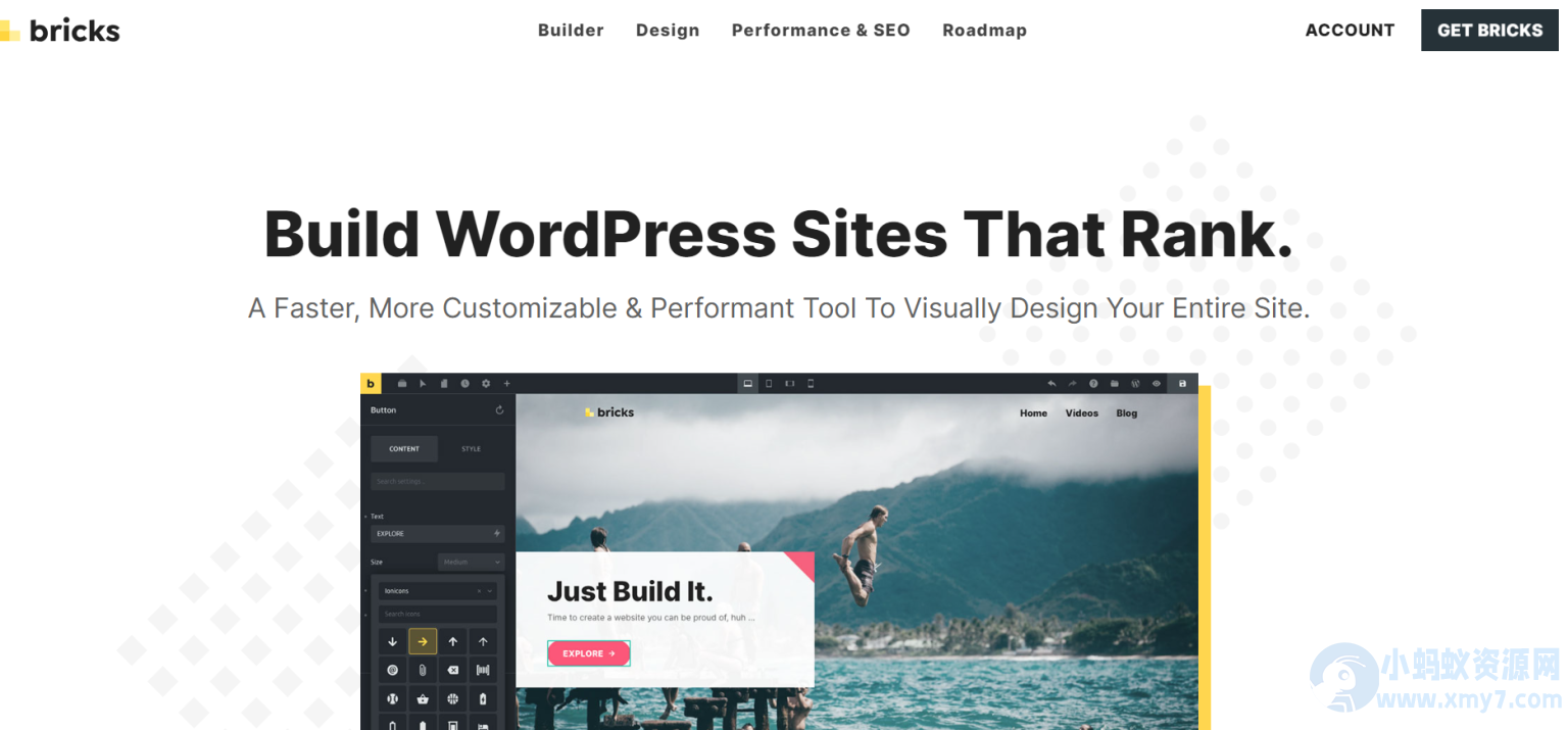 WordPress主题–Bricks Builder v2.1.4 破解版，自带可视化编辑器的主题-铁虎资源网