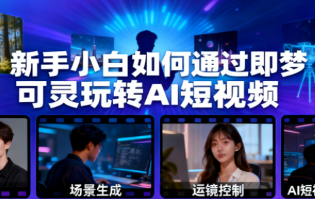 新手小白如何通过即梦可灵玩转AI短视频教程-铁虎资源网