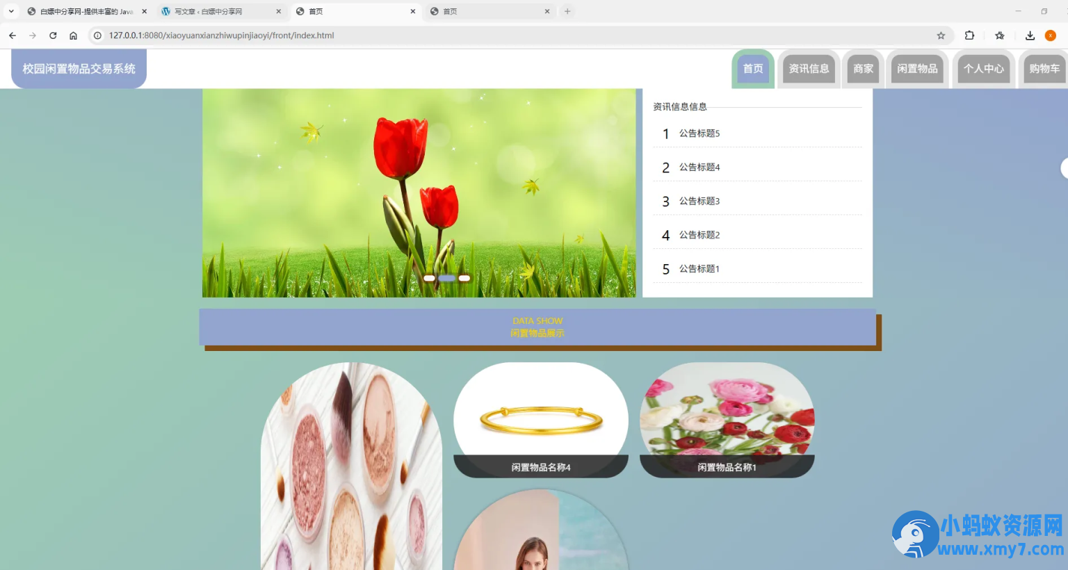 基于Spring Boot的校园闲置物品交易系统代码-铁虎资源网