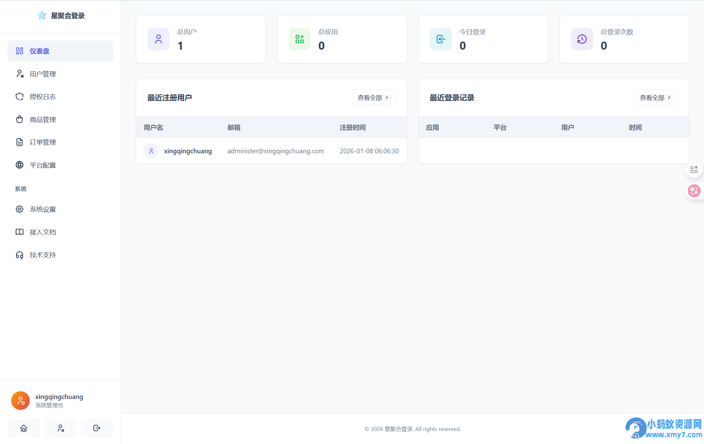 星聚合登录QQ、文档等快捷登录接口源码已移除授权
