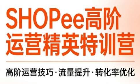 梦凡老师Shopee虾皮高阶运营精英特训营课-铁虎资源网