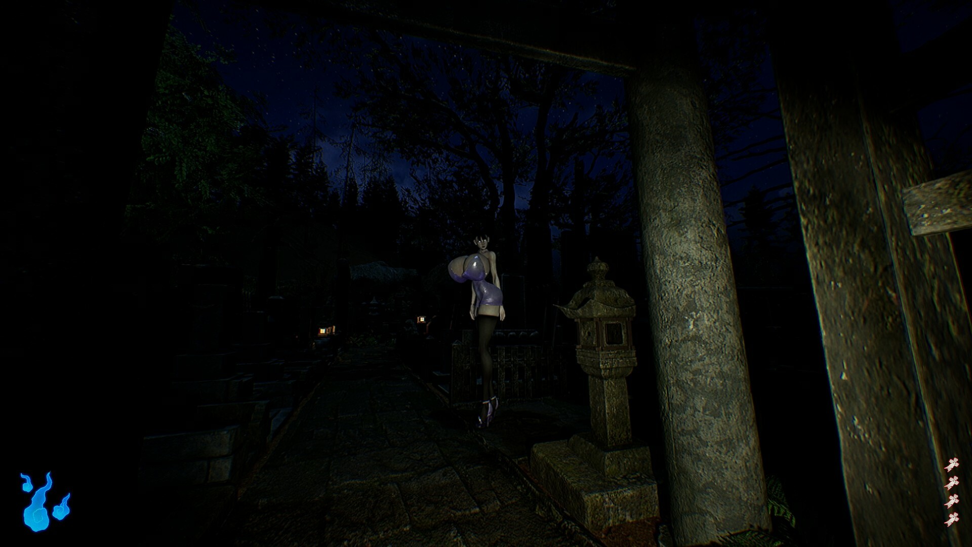 点击查看原图 《八尺様》诡异高达八尺的大人中文游戏版