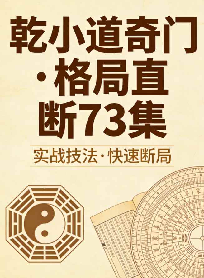 乾小道奇门《格局直断73集》易经风水-铁虎资源网