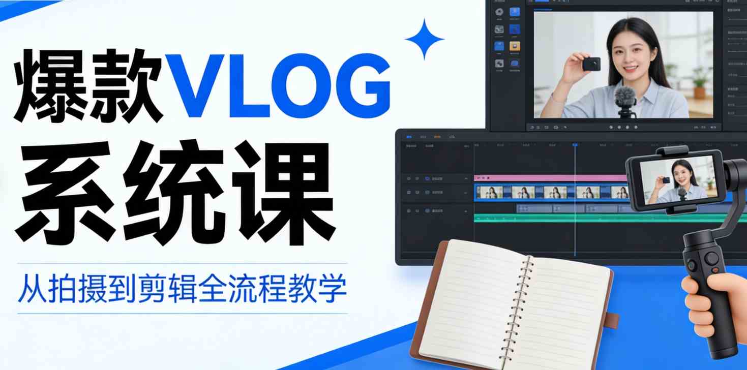爆款VLOG系统课0基础也能学会完整指南-铁虎资源网