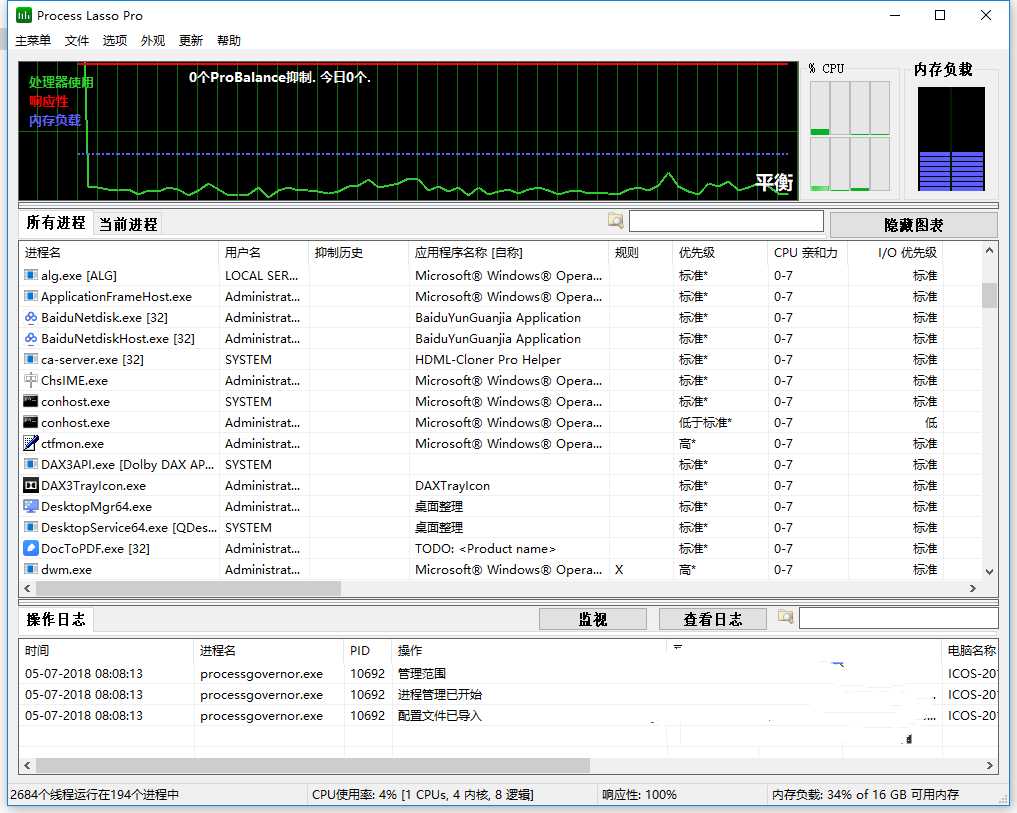 Process Lasso调试进程级系统优化工具v17.12-铁虎资源网