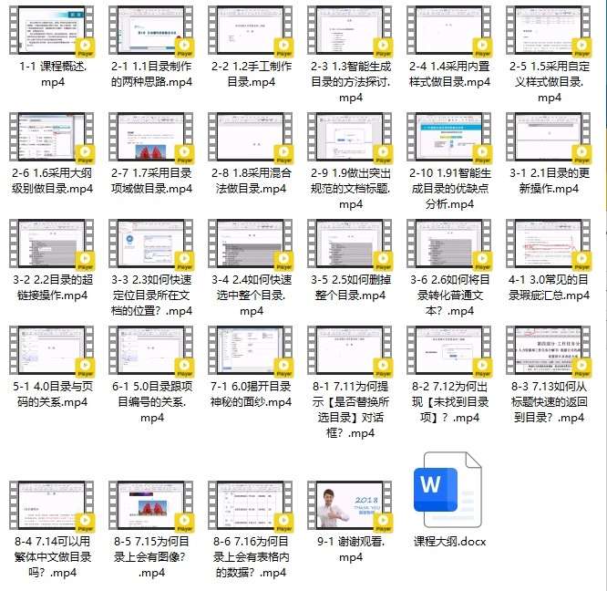办公基础WPS大师级Word目录制作全接触-铁虎资源网