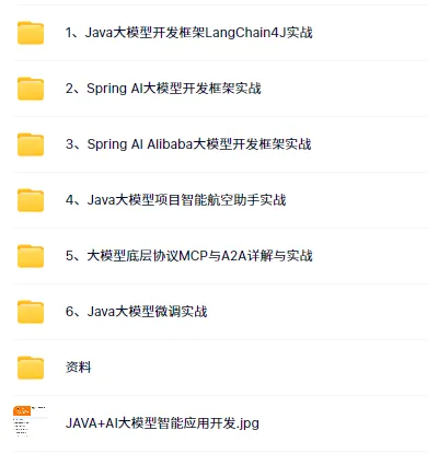 JAVA+AI大模型智能应用开发实战 【完结】-铁虎资源网